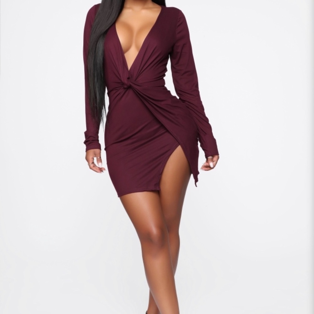 Sugar Frenzy Dress - Eggplant Size S